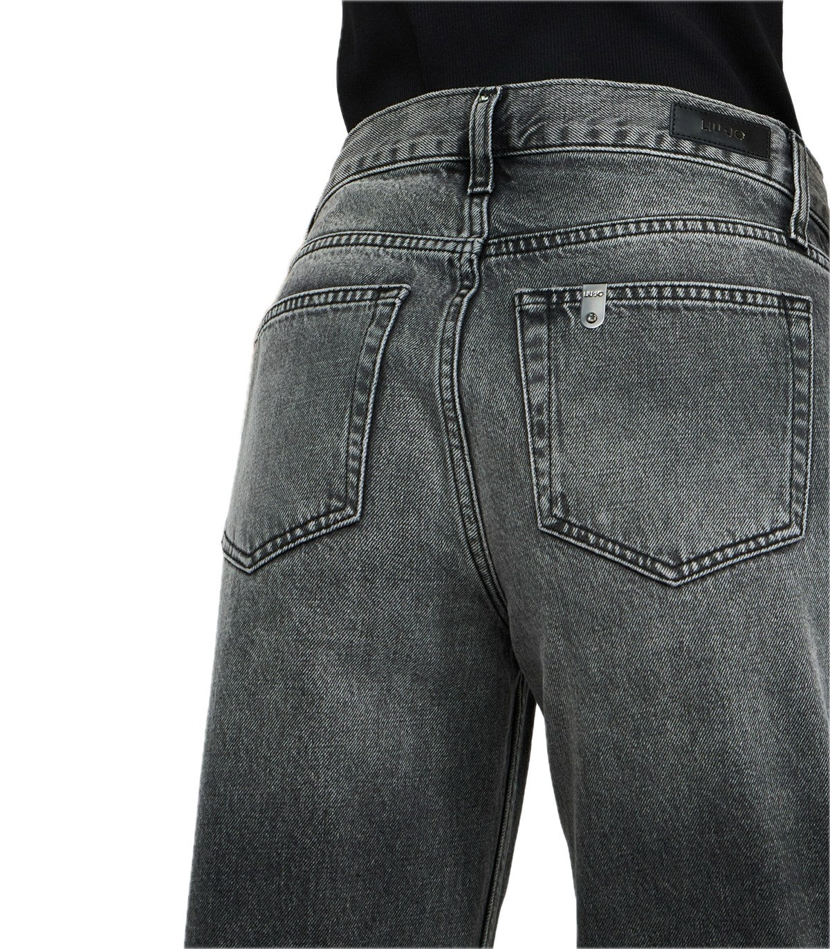 Jeans straight con strass Liu Jo