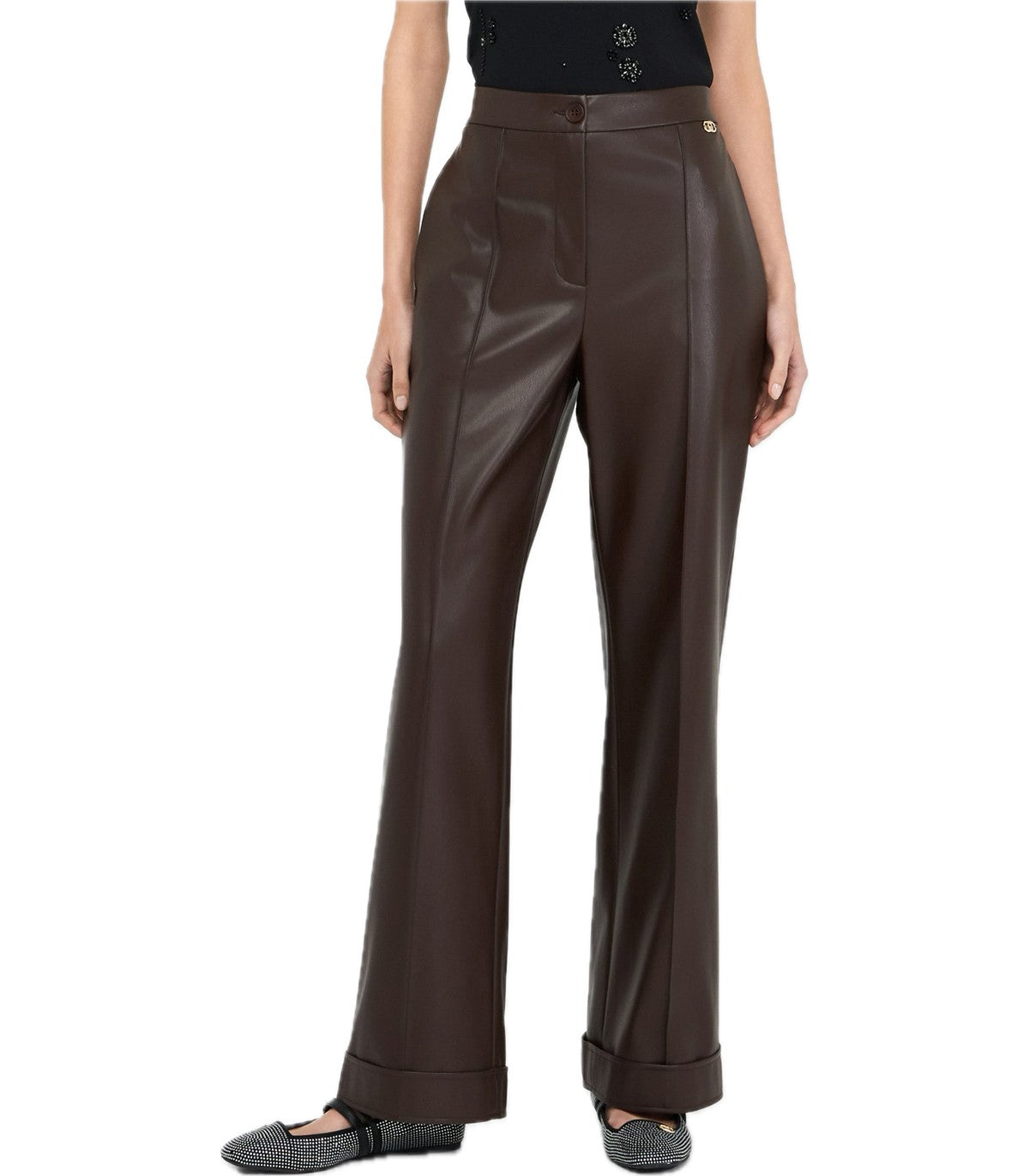 Pantaloni in tessuto spalmato Liu Jo