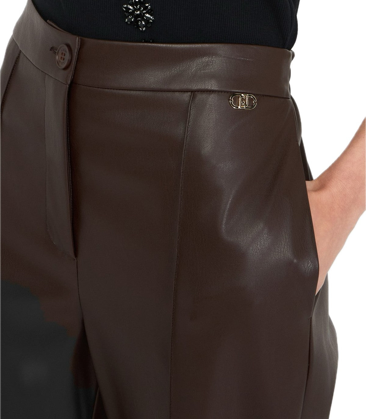 Pantaloni in tessuto spalmato Liu Jo