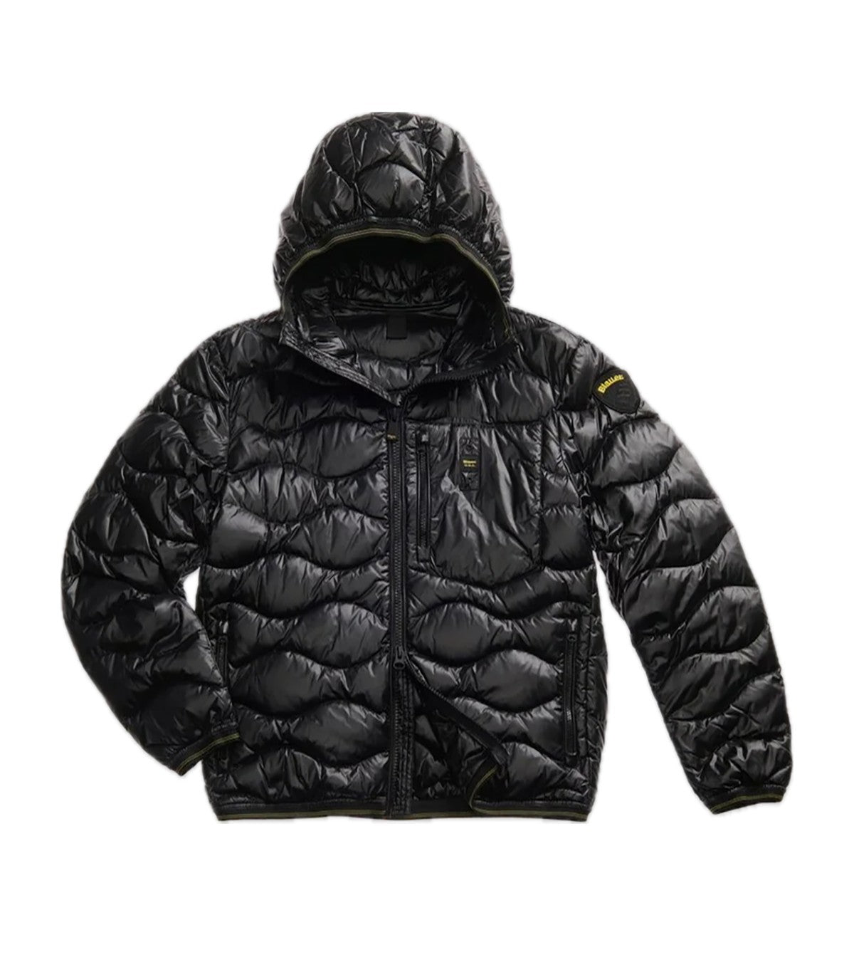Piumino ad onde Uomo Blauer Wave