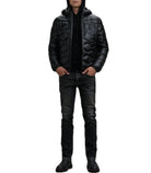 Piumino ad onde Uomo Blauer Wave