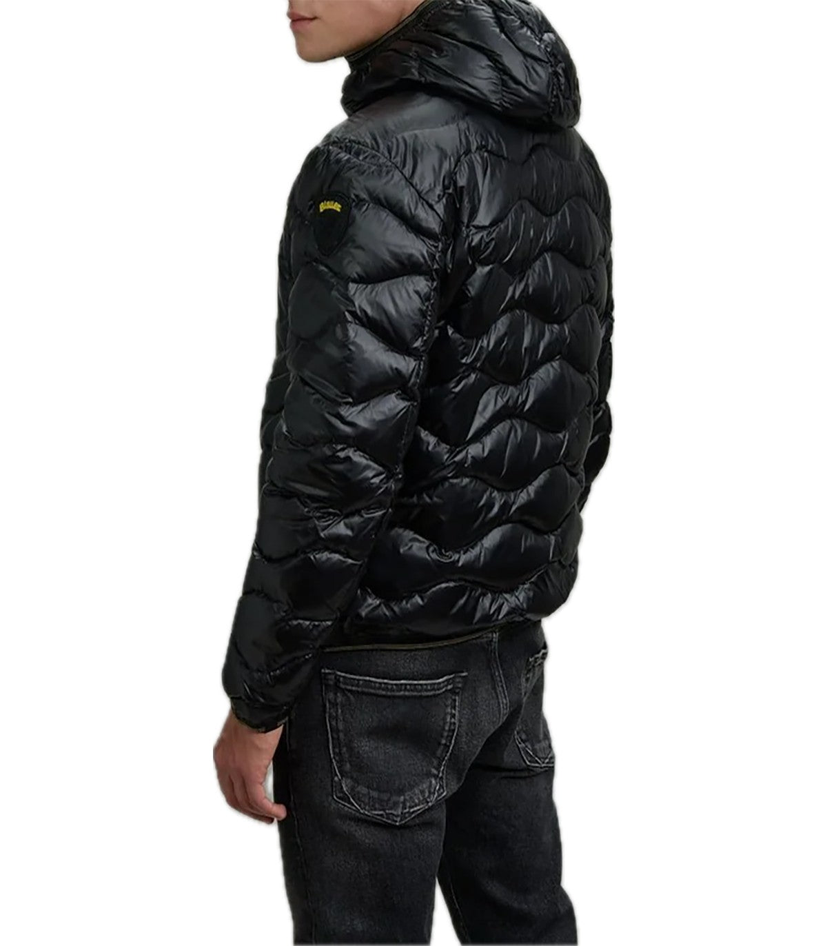Piumino ad onde Uomo Blauer Wave