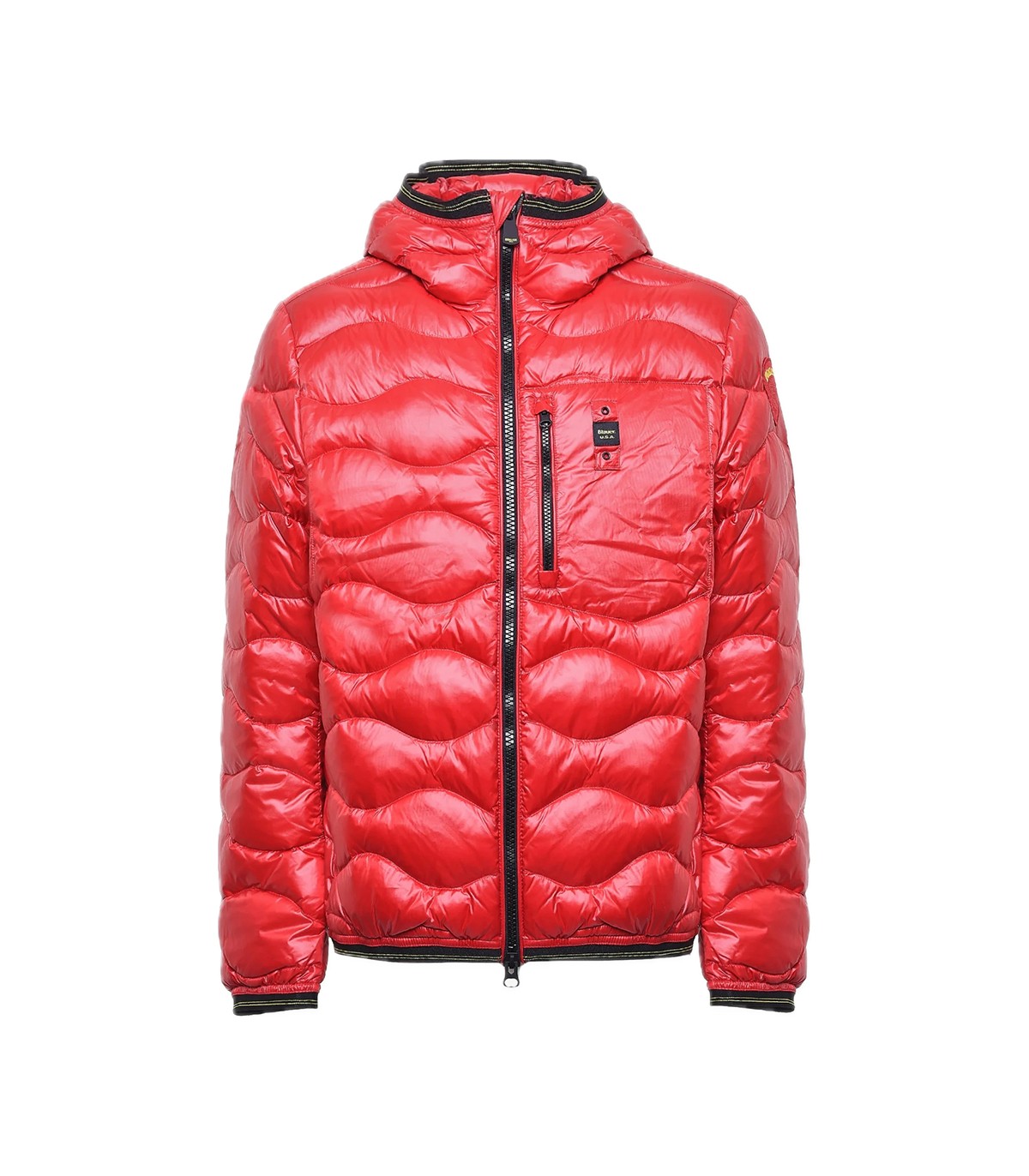 Piumino ad onde Uomo Blauer Wave