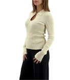 Maglia aderente Donna Emme Marella Plume
