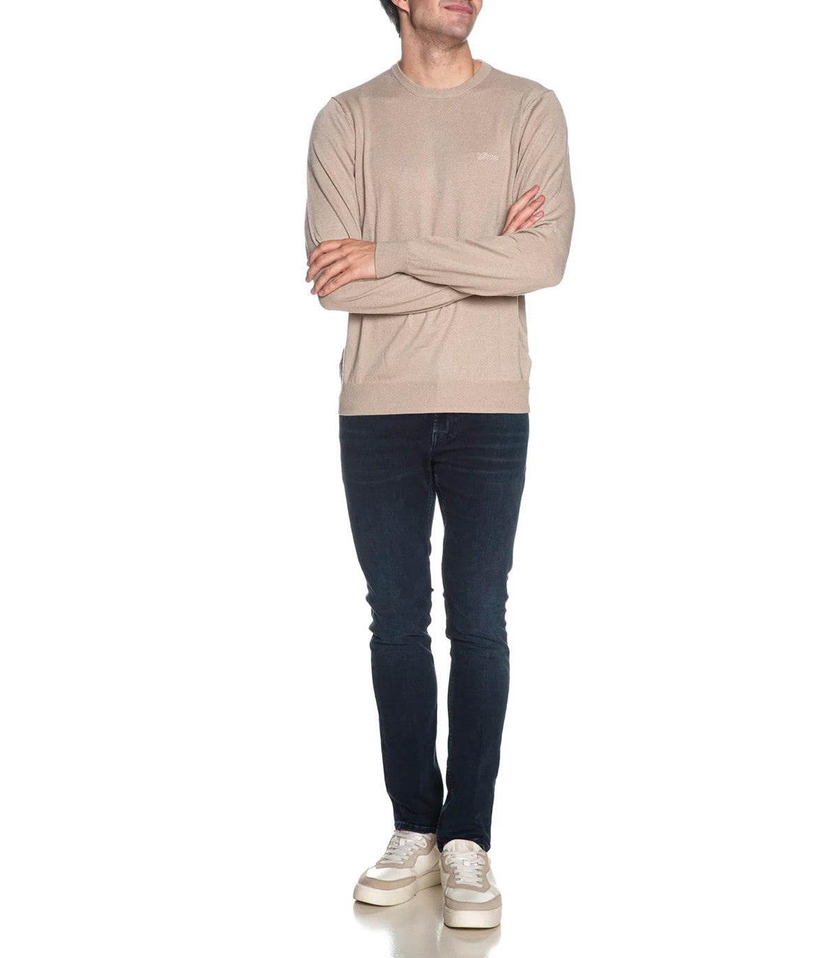 Maglione misto seta Uomo Guess
