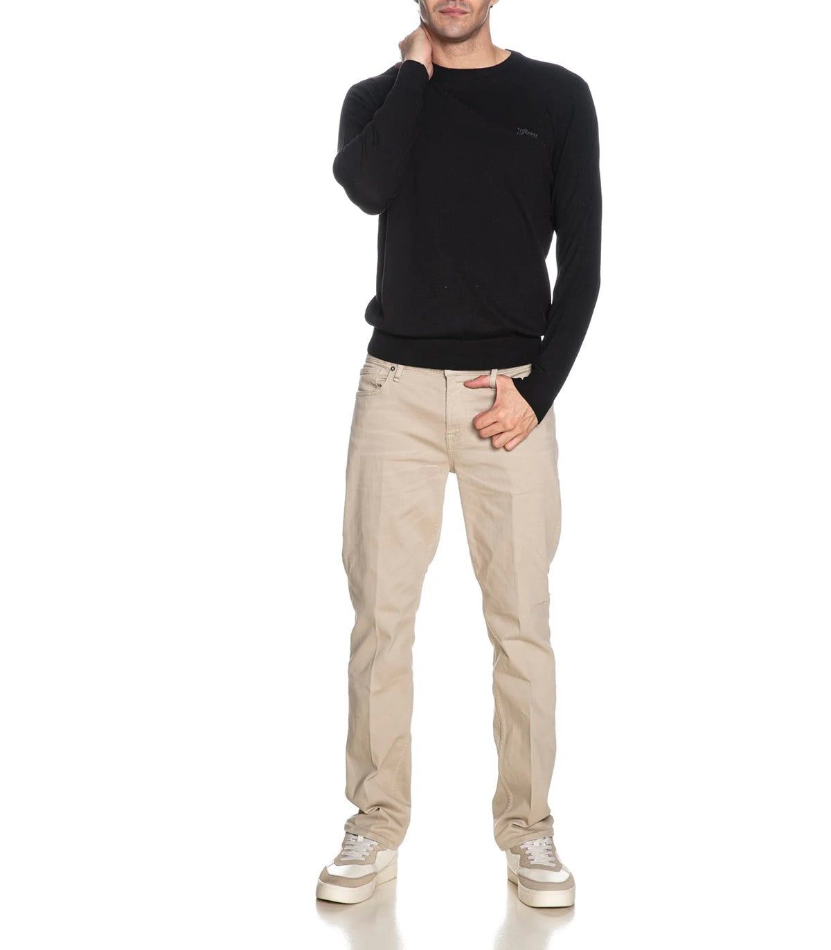 Maglione misto seta Uomo Guess