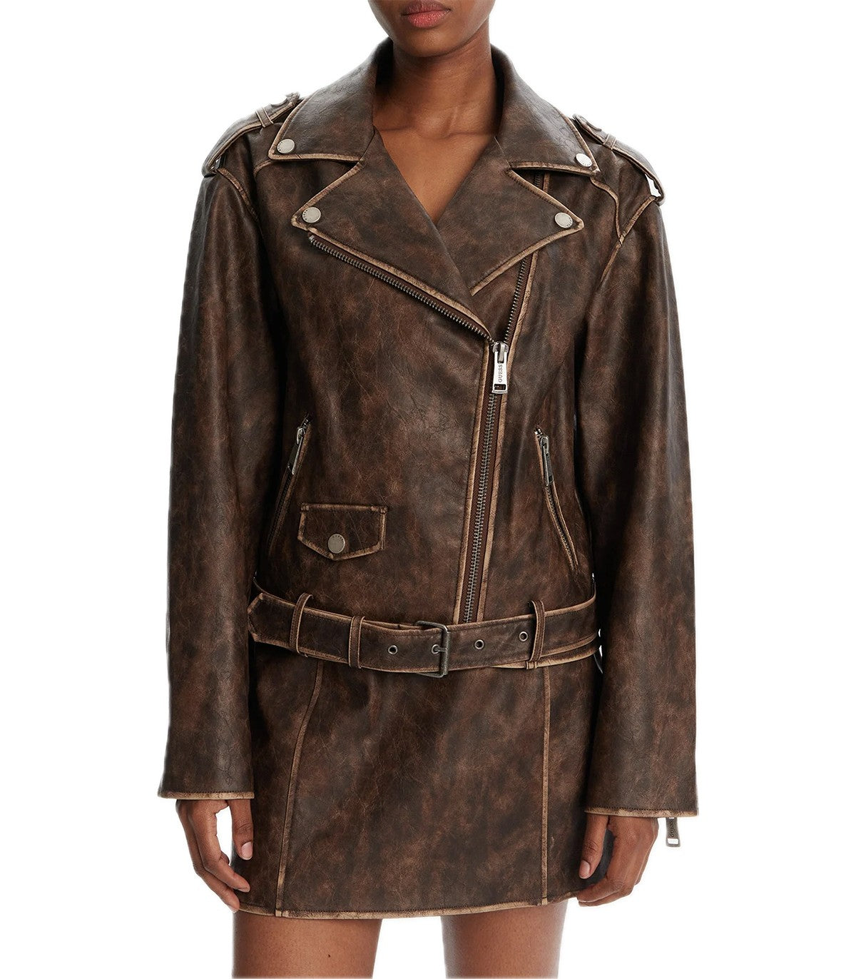 Giubbotto di pelle Guess