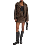 Giubbotto di pelle Guess