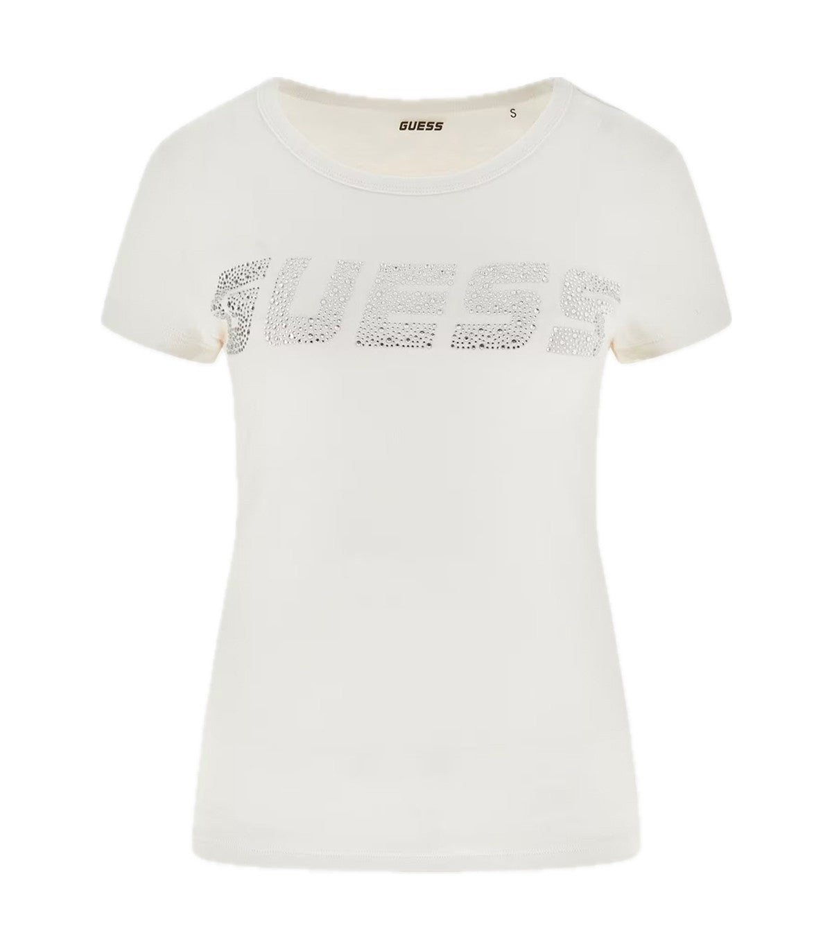 T-shirt con strass Donna Guess