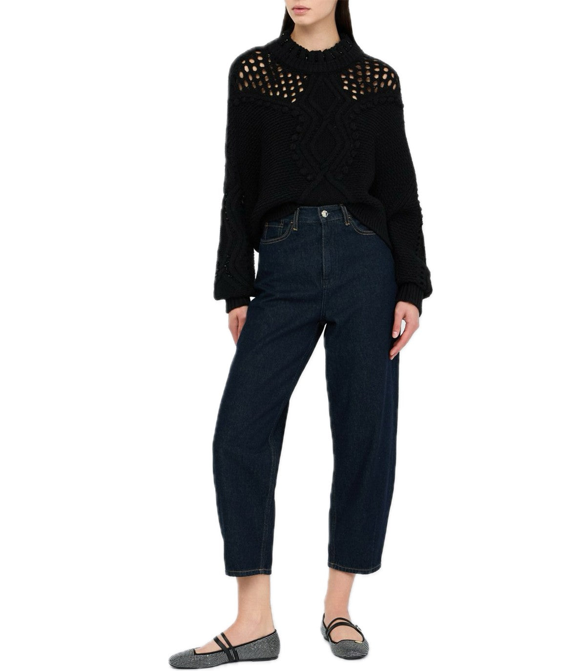 Maglia in lana con traforature Liu Jo
