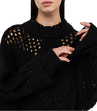 Maglia in lana con traforature Liu Jo