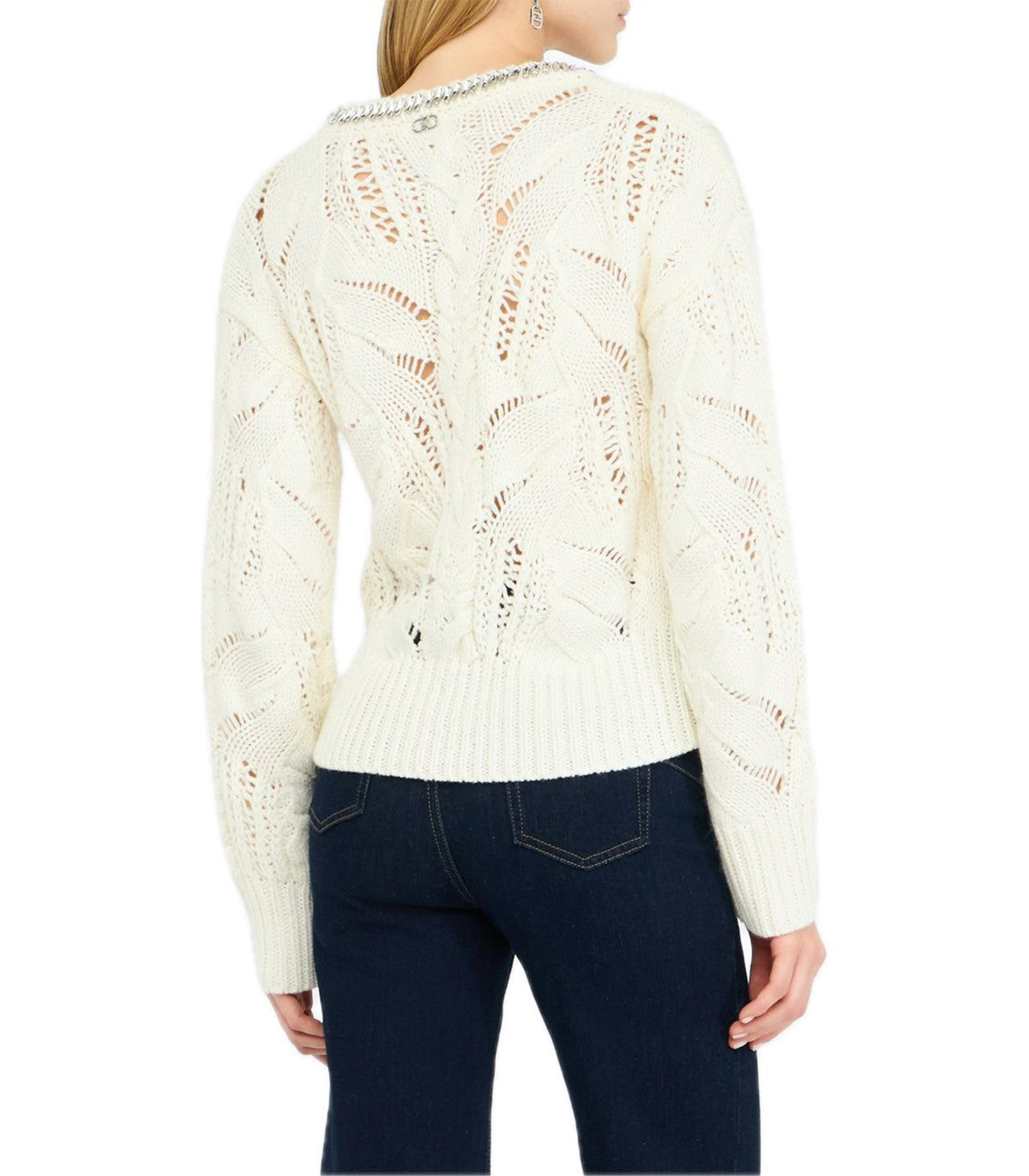 Maglia traforata con pietre gioiello Lio