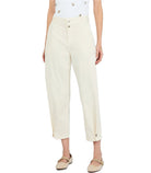 Pantaloni balloon con bottone gioiello L