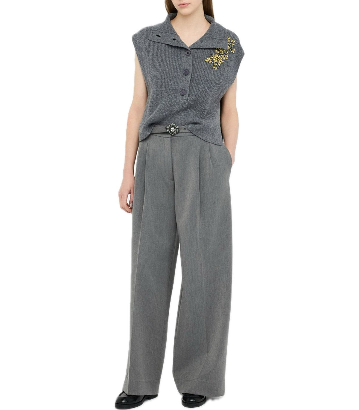 Pantaloni palazzo con cintura Liu Jo