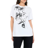 T-shirt in cotone con stampa Liu Jo
