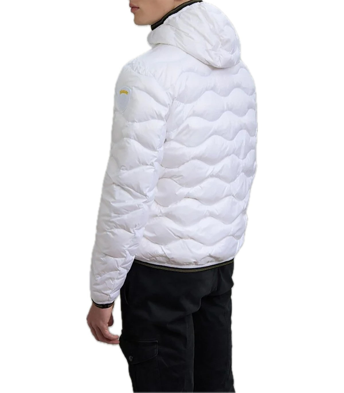 Piumino ad onde Uomo Blauer Wave