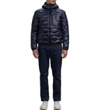 Piumino ad onde Uomo Blauer Wave