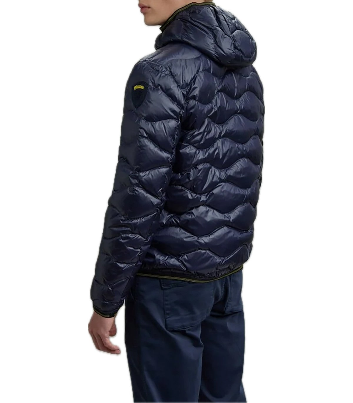 Piumino ad onde Uomo Blauer Wave