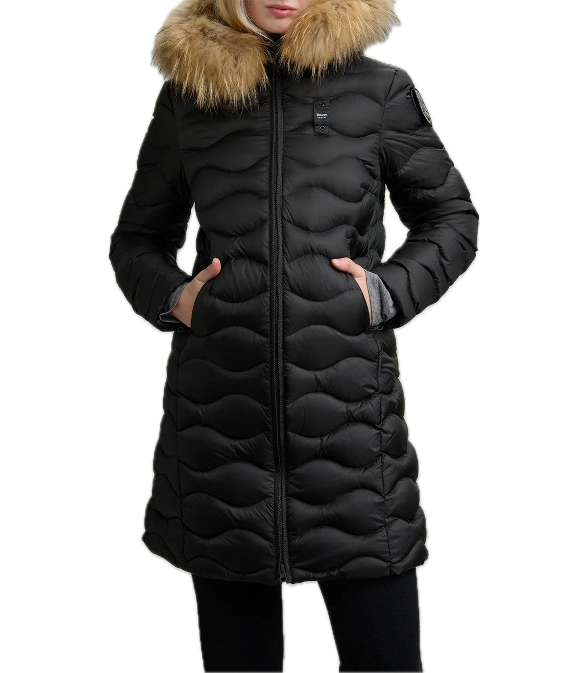Piumino lungo trapuntato Donna Blauer Le