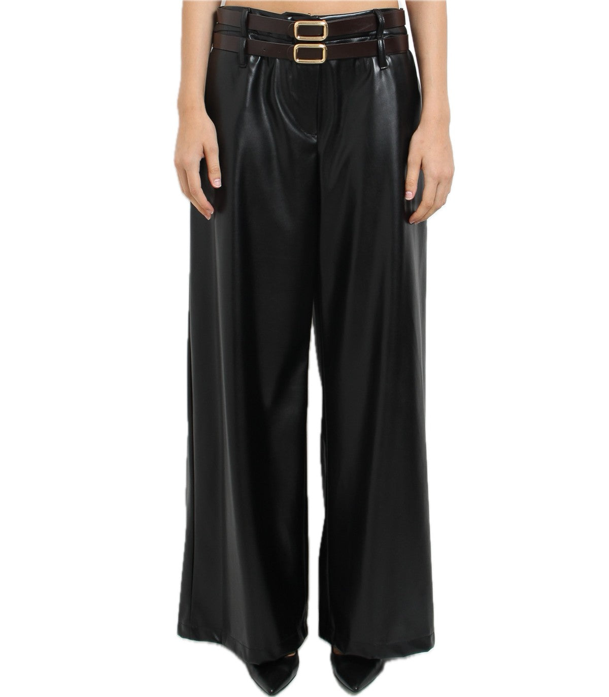 Pantaloni in ecopelle Have One