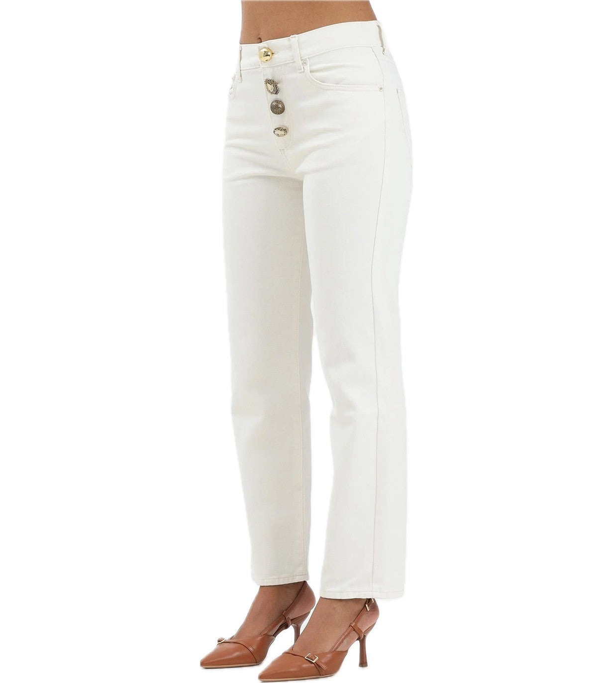 Jeans con bottoni a gioiello Vicolo Zoe