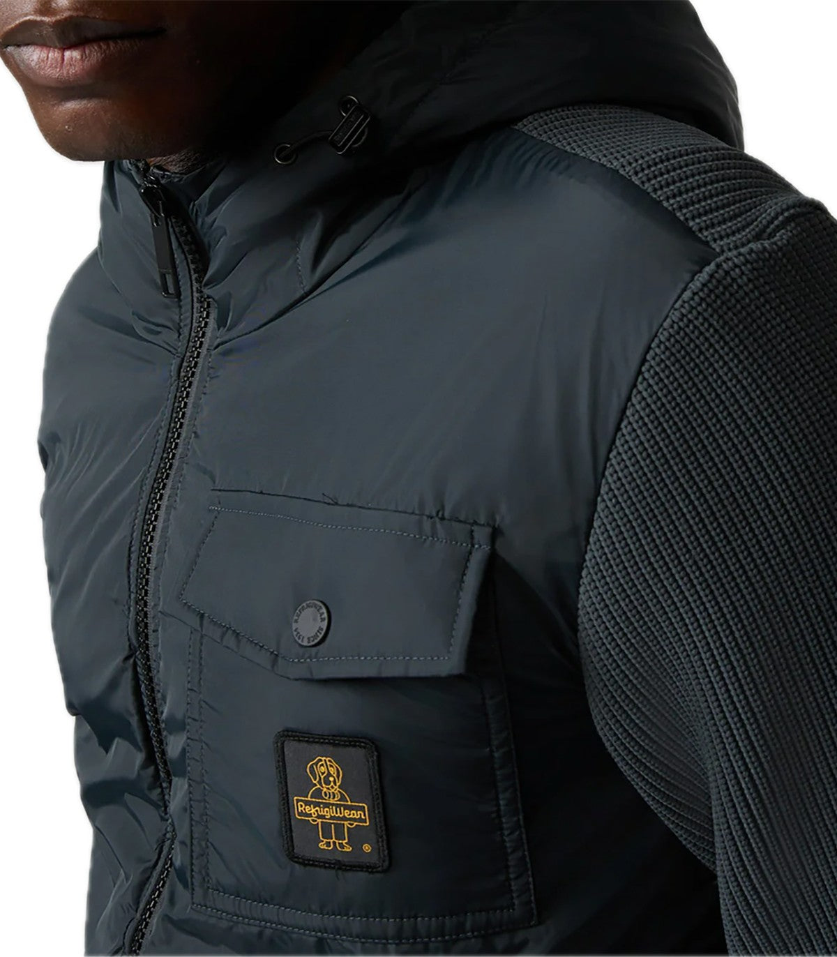 Piumino Uomo Refrigiwear Hybrid Hood Hur