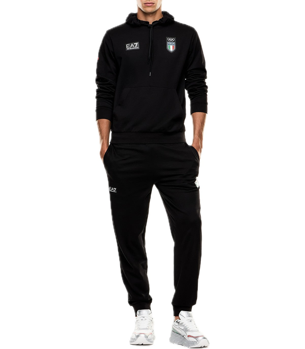 Felpa Uomo Italia Team Emporio Armani