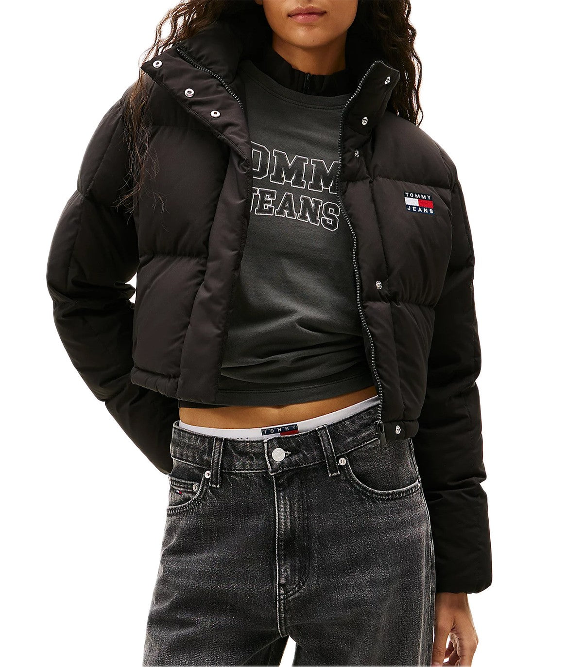 Piumino Donna Cropped Tommy Jeans Alaska