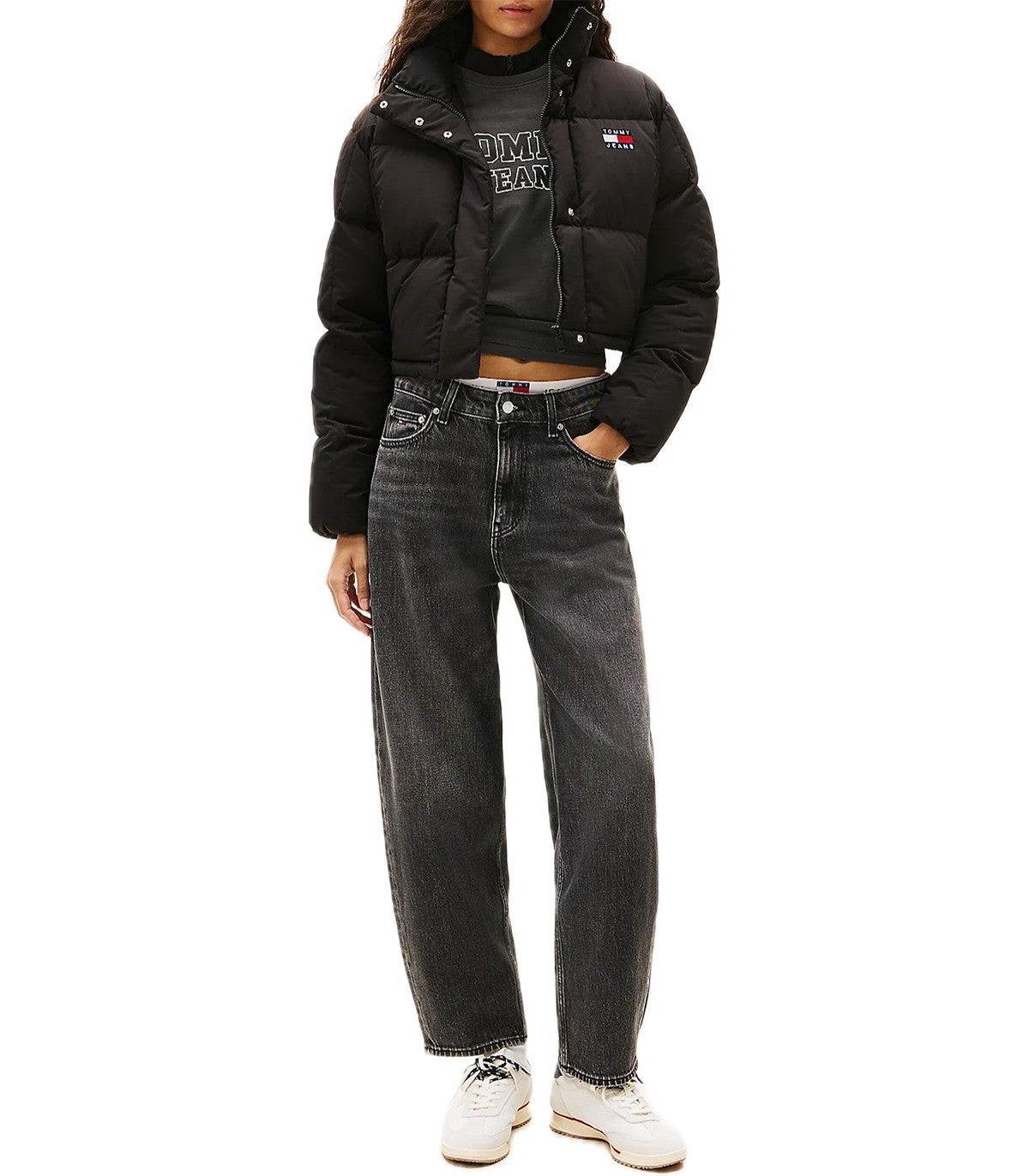 Piumino Donna Cropped Tommy Jeans Alaska