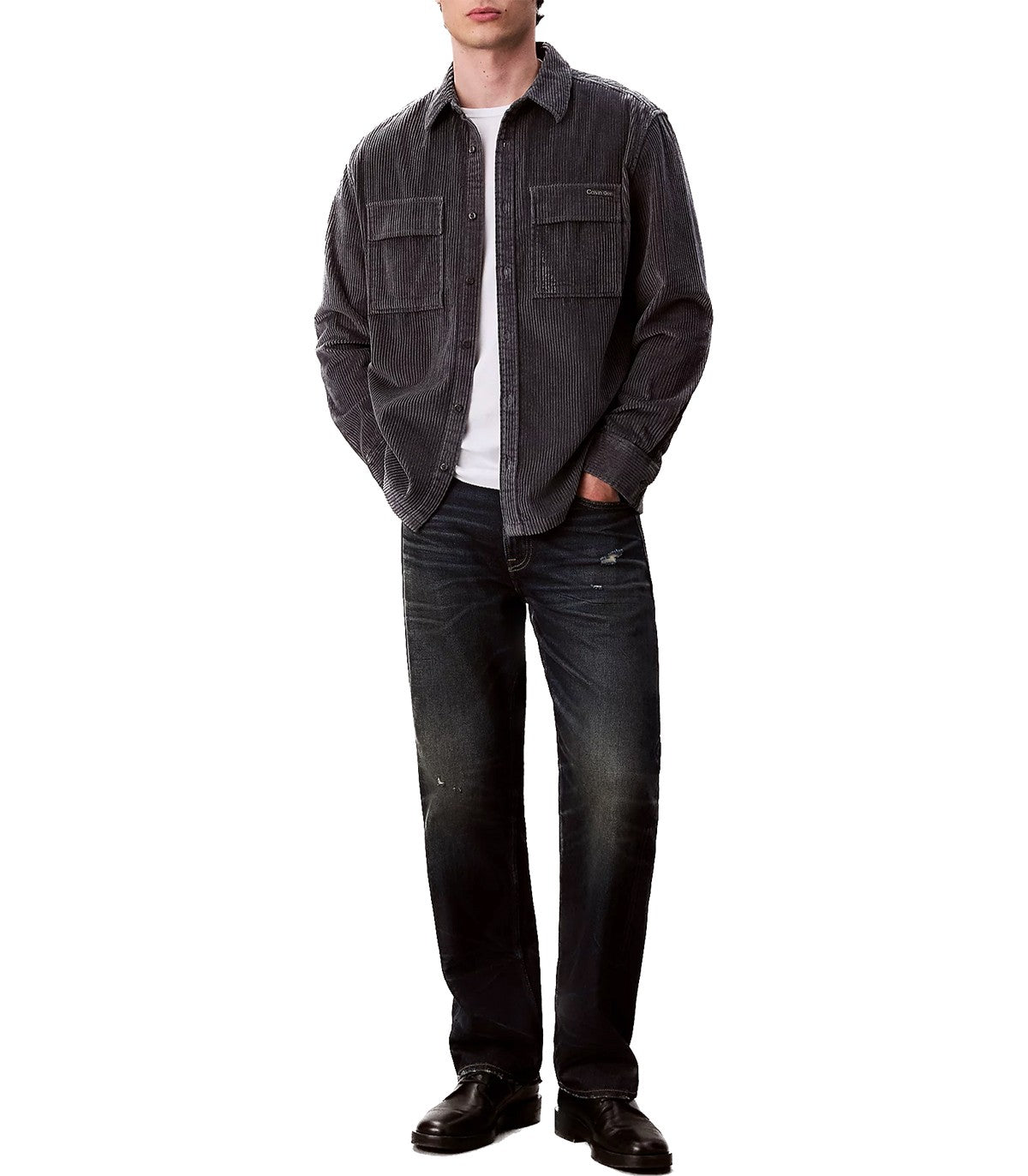 Camicia di velluto Uomo Calvin Klein