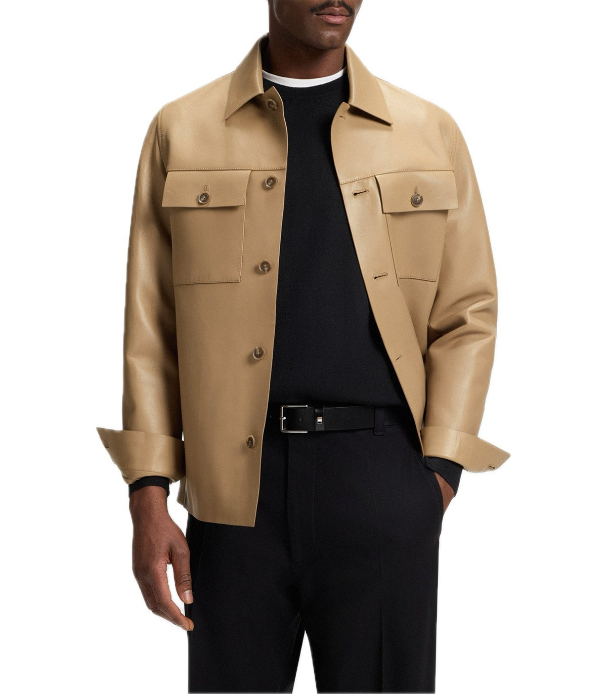 Cintura in pelle Boss Ther Flag