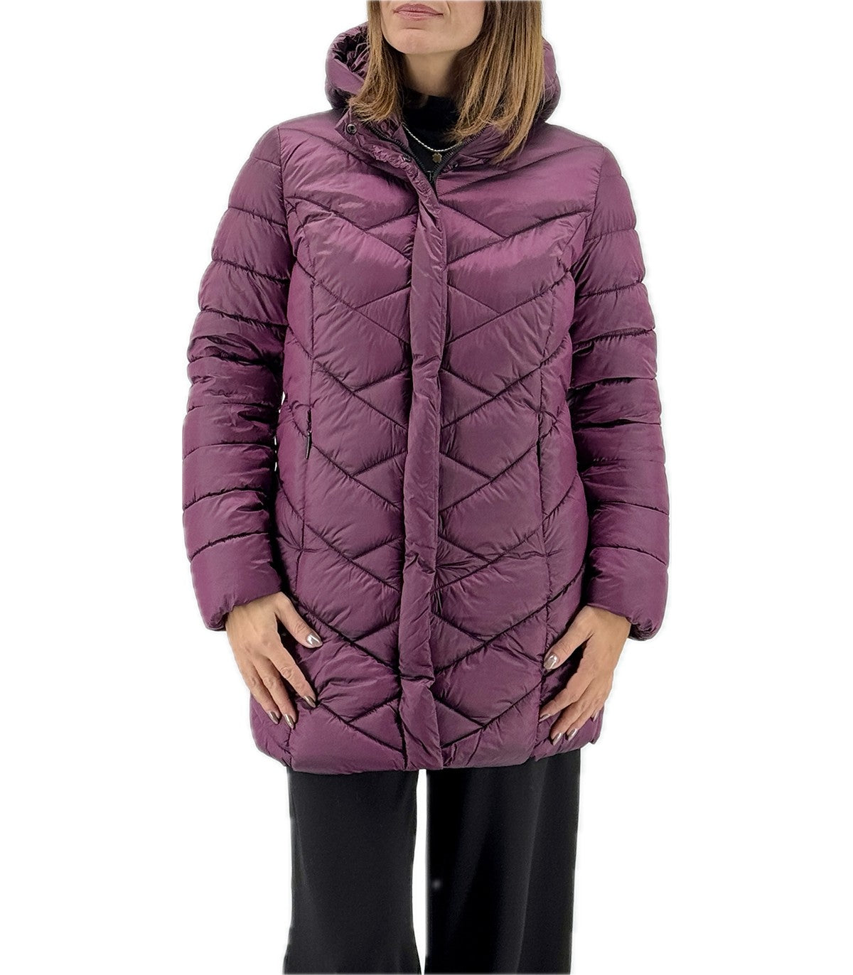 Piumino Donna Virginia Blu Stellata