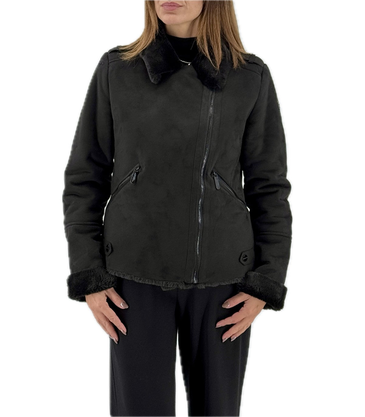 Eco Montone Donna Virginia Blu Norma