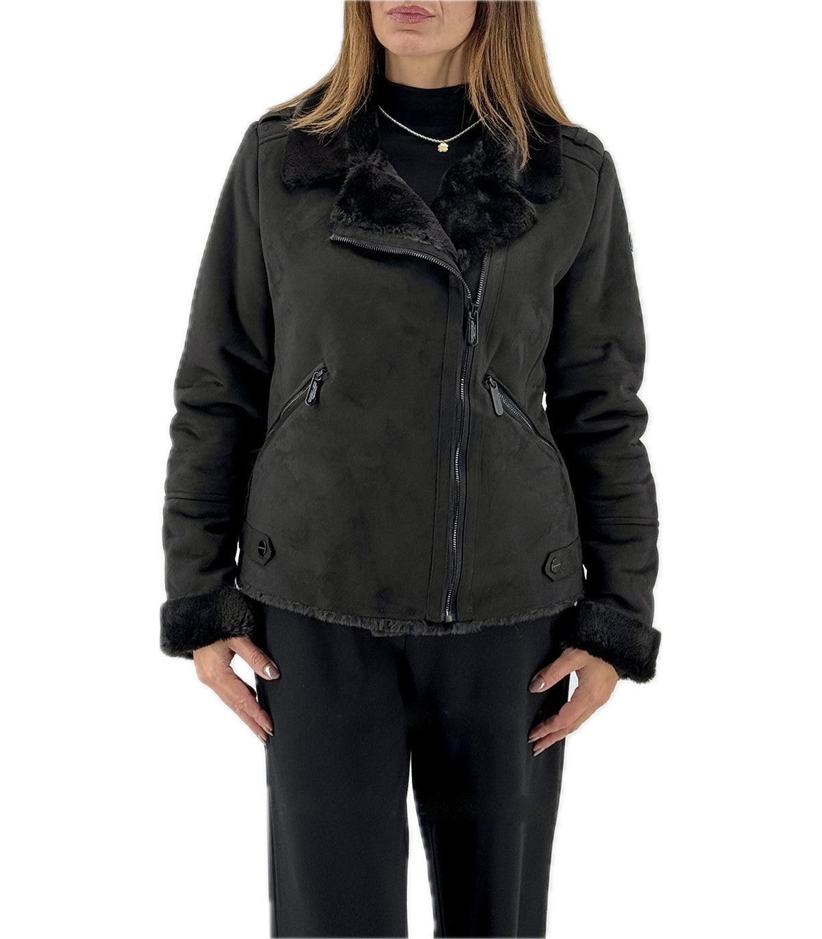 Eco Montone Donna Virginia Blu Norma