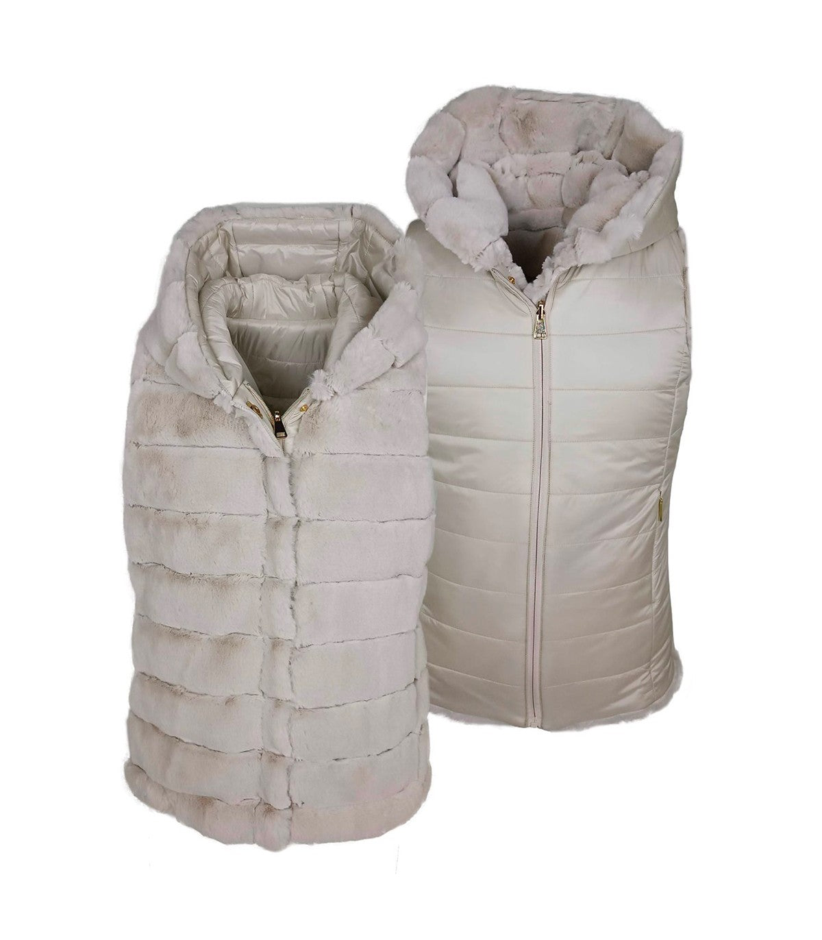 Gilet in ecopelliccia Donna Virginia Blu