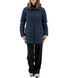 Piumino Donna Virginia Blu Fioritura