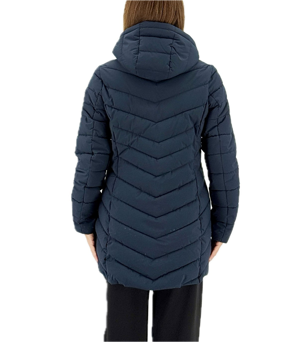 Piumino Donna Virginia Blu Fioritura