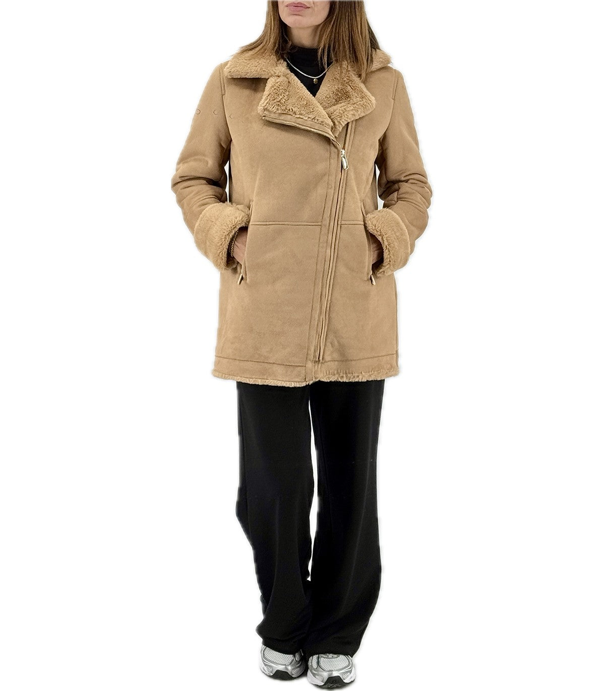 Eco Montone Donna Virginia Blu