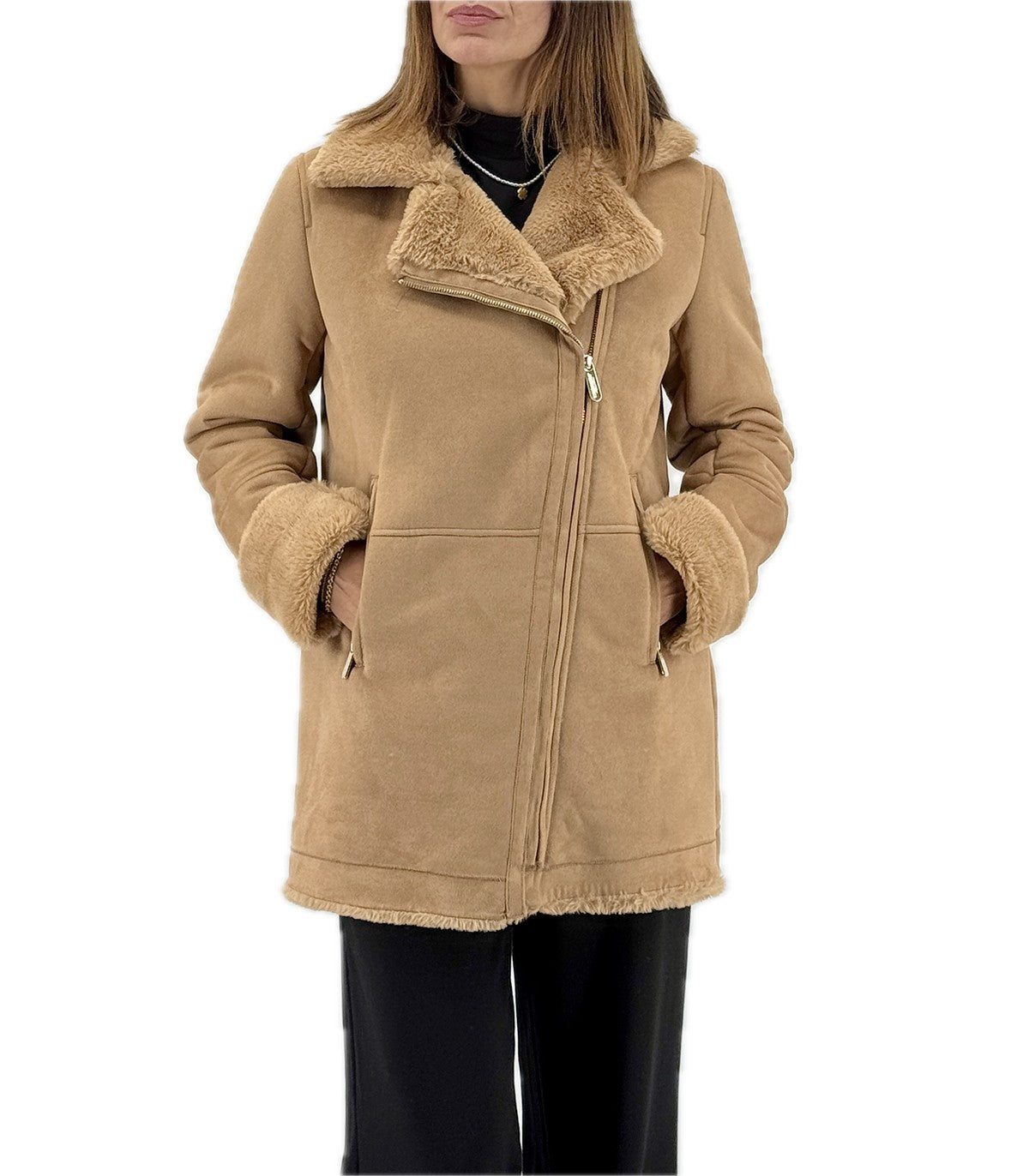 Eco Montone Donna Virginia Blu