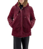 Eco pelliccia Donna Virginia Blu Miele
