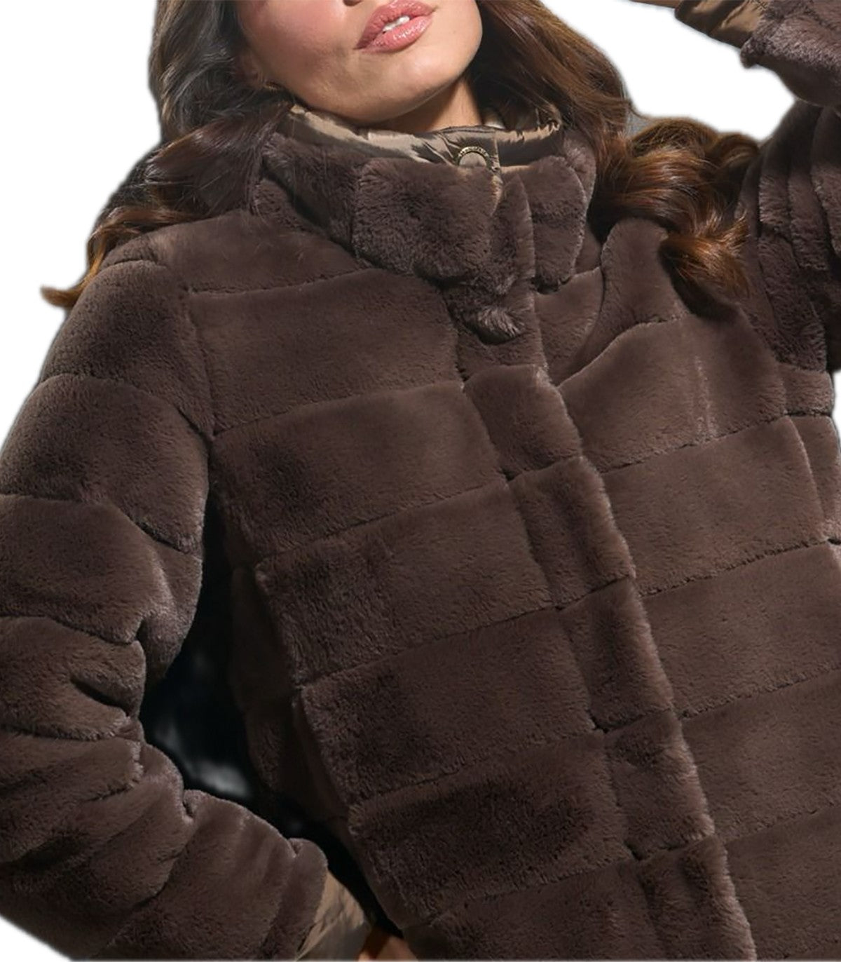 Giaccone in eco pelliccia Donna Virgini