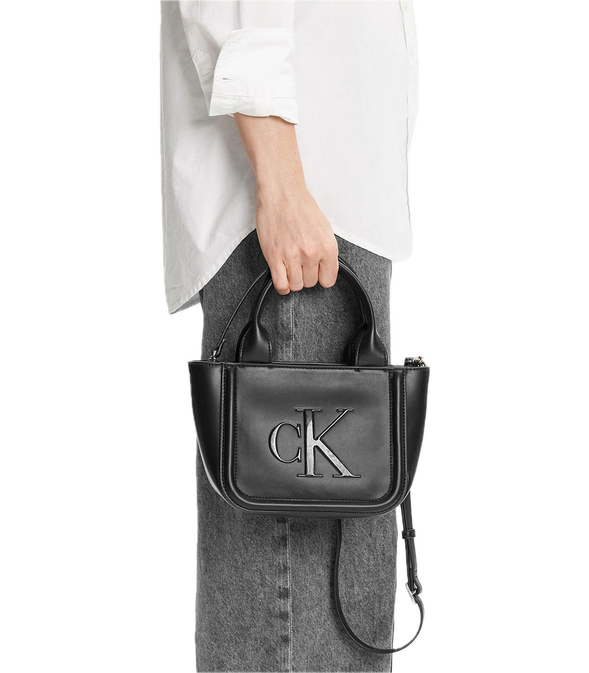 Borsa tote con monogramma Calvin Klein