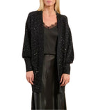 Cardigan lungo con strass Molly Bracken