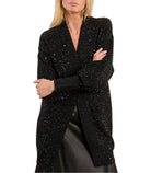 Cardigan lungo con strass Molly Bracken