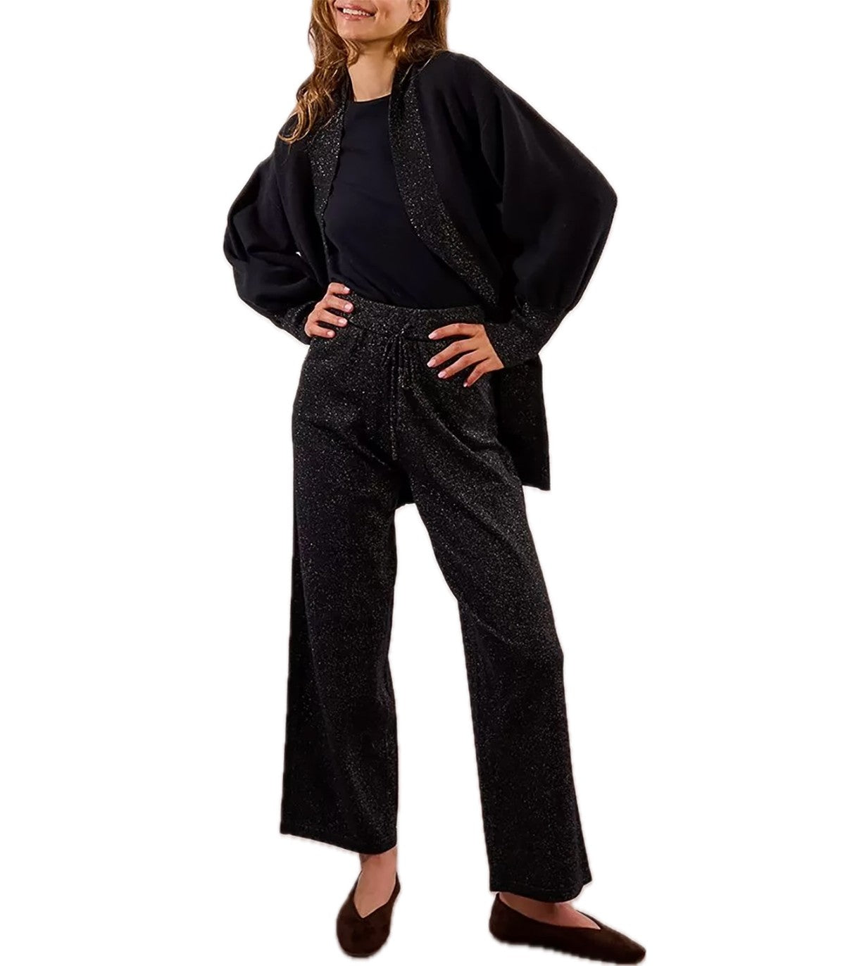 Cardigan lungo con strass Molly Bracken