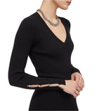 Abito n maglia con castoni gioiello liuo