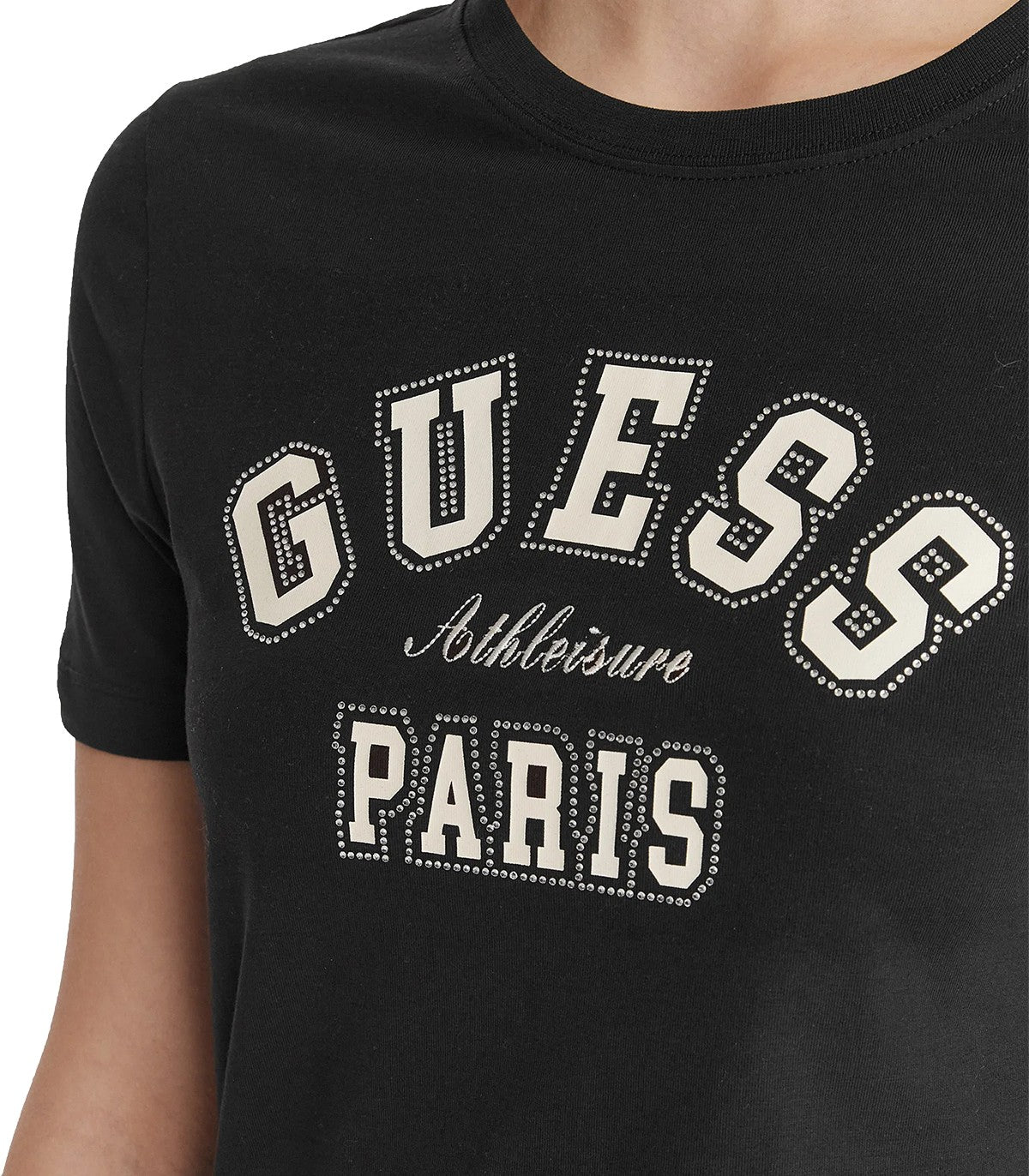 T-shirt con strass Donna Guess