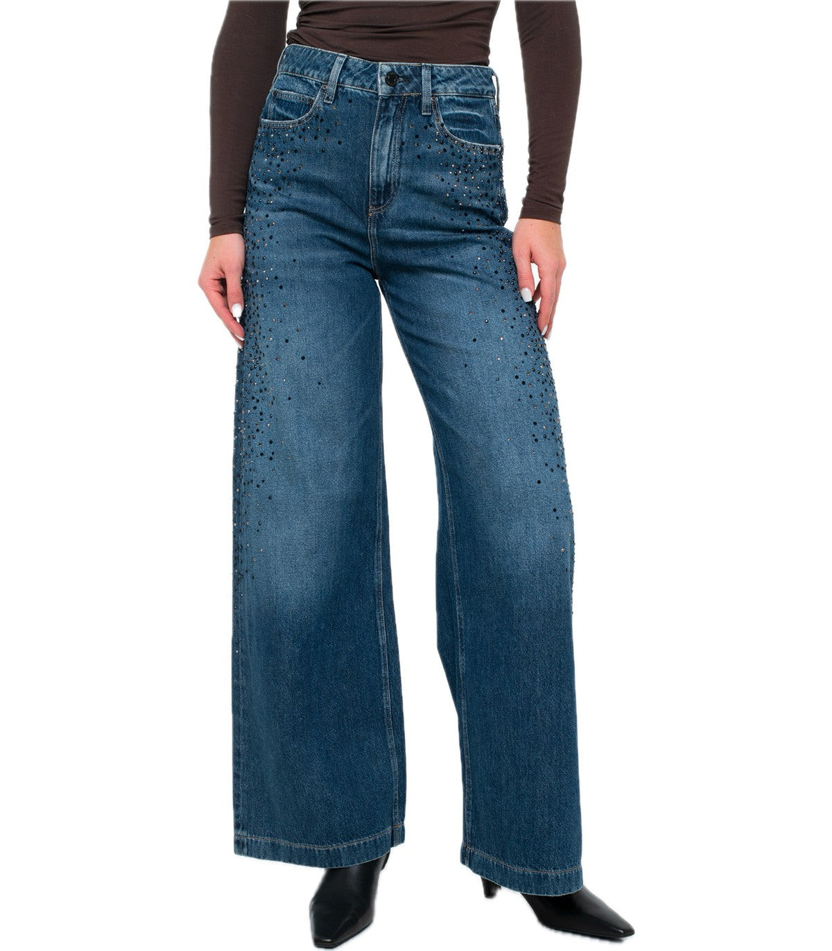 Jeans wide leg Donna Guess Bellagio