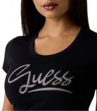 T-shirt con strass Donna Guess
