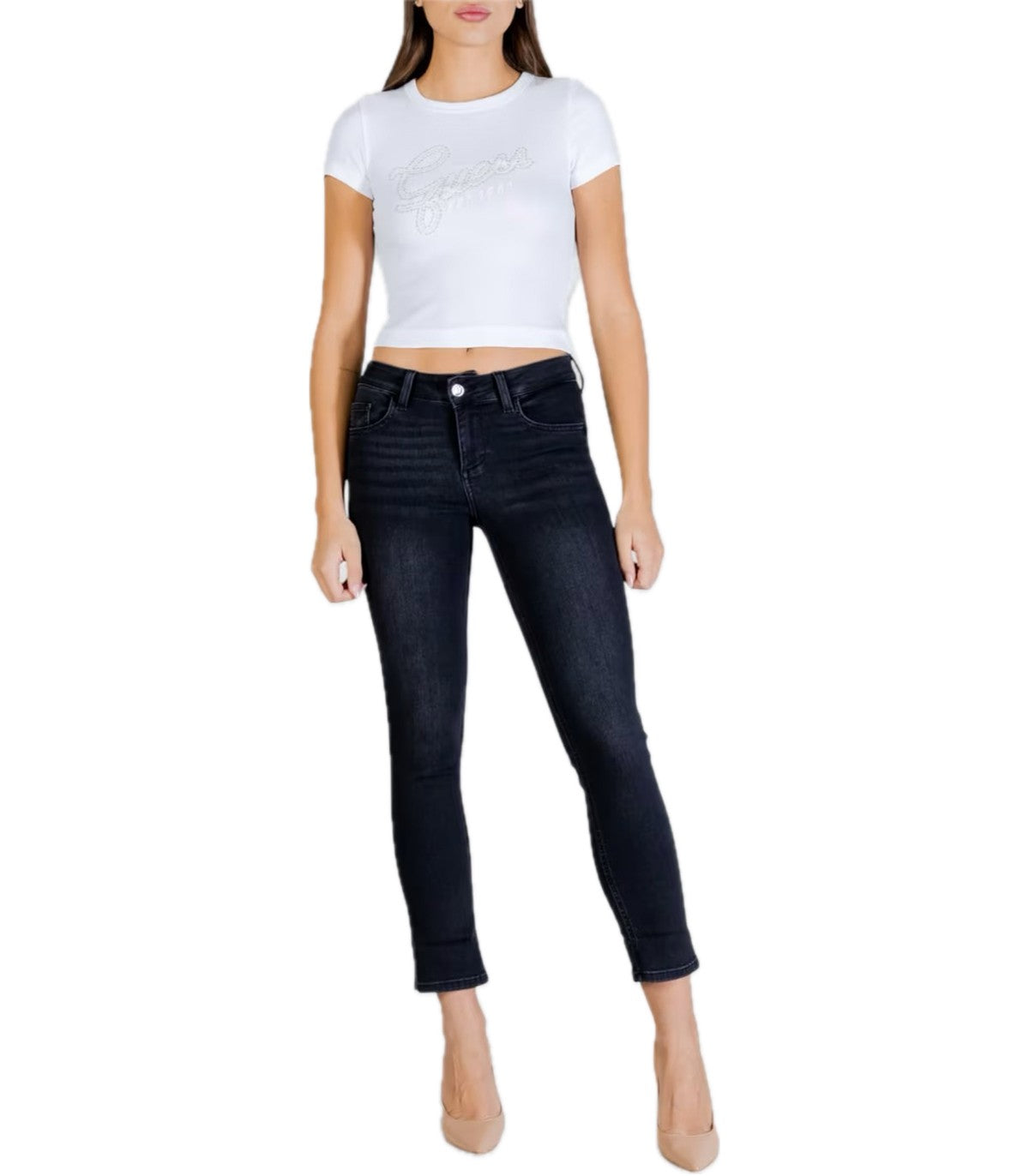 Jeans skinny con strass Liu Jo